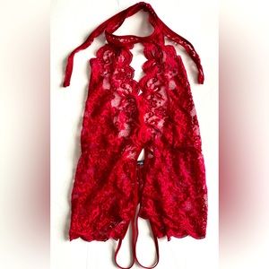 Red Lace Teddy